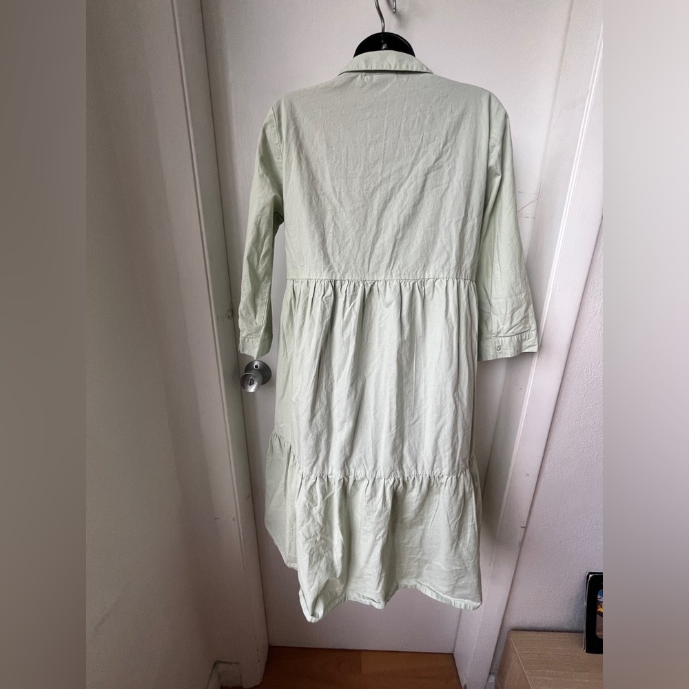 JDY shirt cotton dress with 3/4 sleeve in mint size 36 - Picture 6 of 14